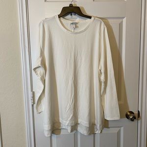 AVA VIV Cream Sweatshirt